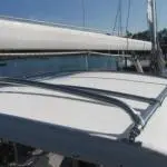 Post mount under panel frame