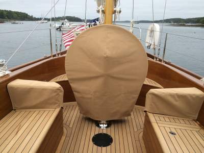 Contact us image full wheel cover on sailboat.