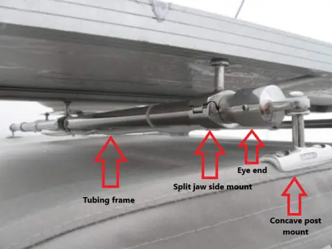 Annotated image of parts needed